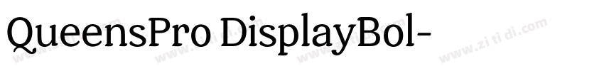 QueensPro DisplayBol字体转换